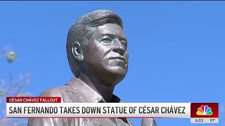 City of San Fernando removes César Chávez statue