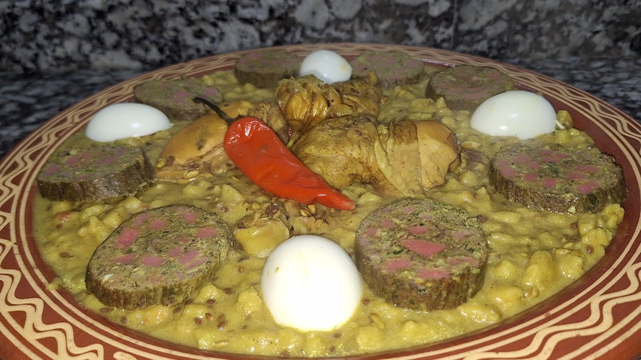 طريقة تعديل رفيسة المغربية بدجاج و الحرشة 🍗🐔