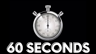 1 Minute - 60 Seconds - Old Fashioned Stopwatch Timer w/ ticks ⏲️