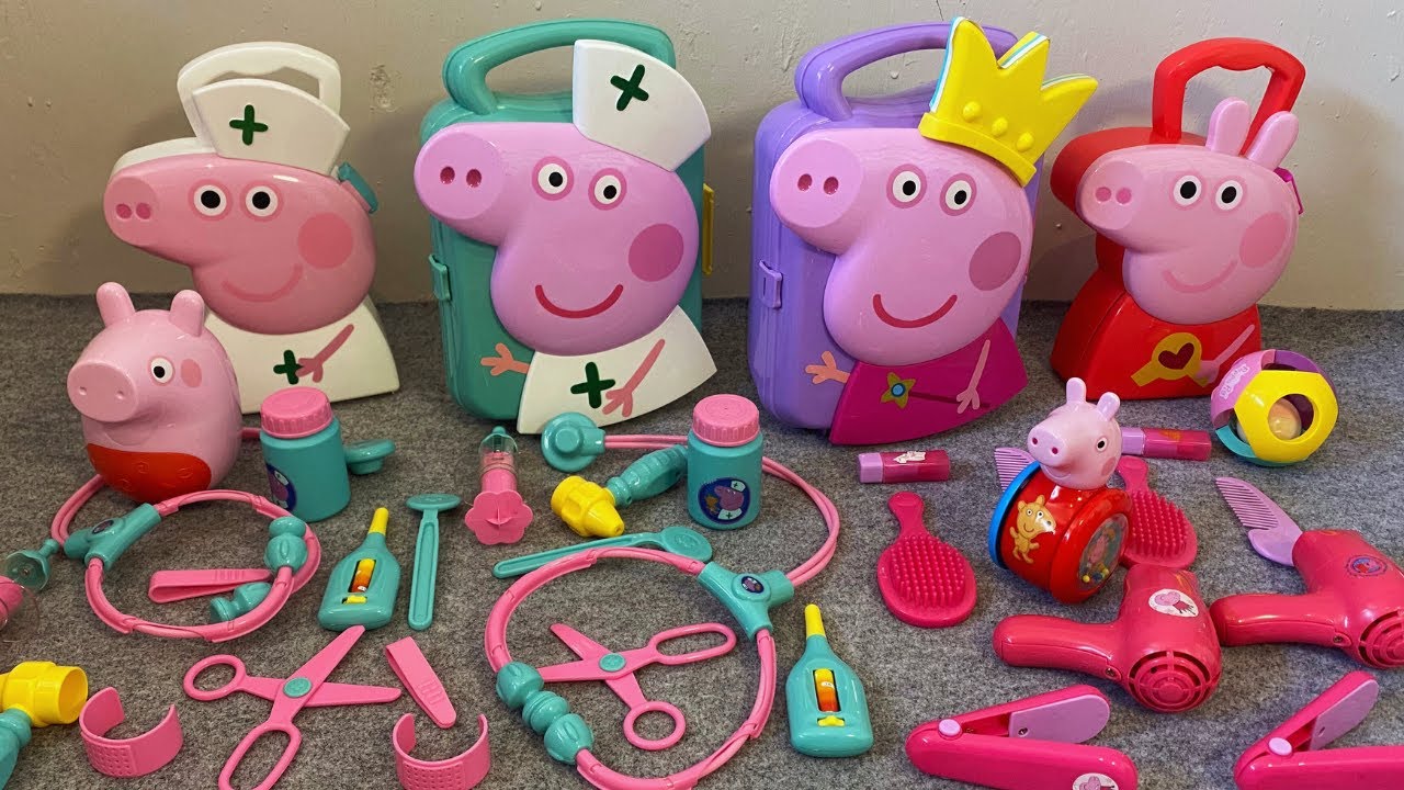 SATISFYING UNBOXING PEPPA PIG TOYS COLLECTION I PEPPA PIG HOUSE I ASMR TOYS REVIEW