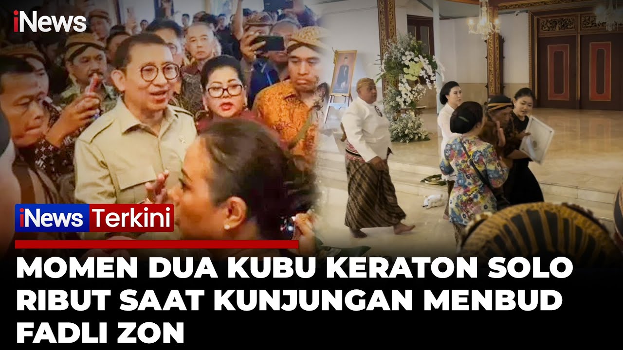 Momen Dua Kubu Keraton Solo Ribut saat Kunjungan Menbud Fadli Zon | iNews Terkini 19/1