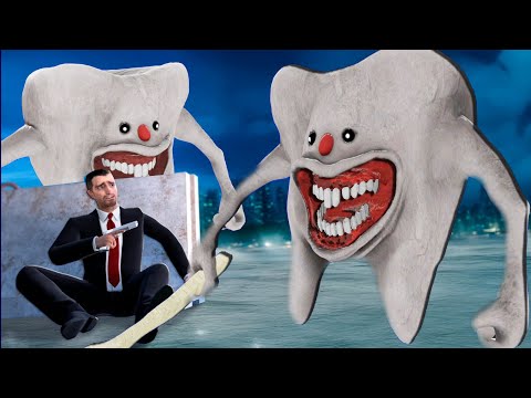 I SURVIVED the WALKING TOOTH MONSTER as MONSTER HUNTERS! - GARRY'S MOD