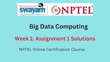 Big Data Computing Week 1 : Assignment 1 Answers || Aug-2023 || NPTEL