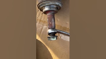 Getting a stuck CV axle out of the transmission housing with no specialty tools for free.