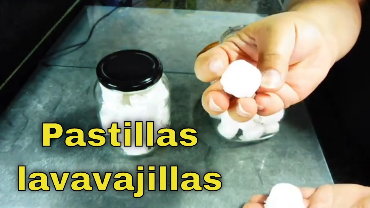 Pastillas para el lavavajillas caseras