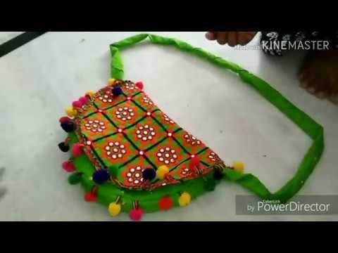 DIY Designer bag at home, partywear purse, कपडे के टुकडो से पर्स , diy  crossbody bag - YouTube