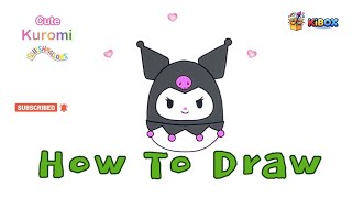 How to Draw Kuromi as a Squishmallow | Cute Sanrio Plushie Art