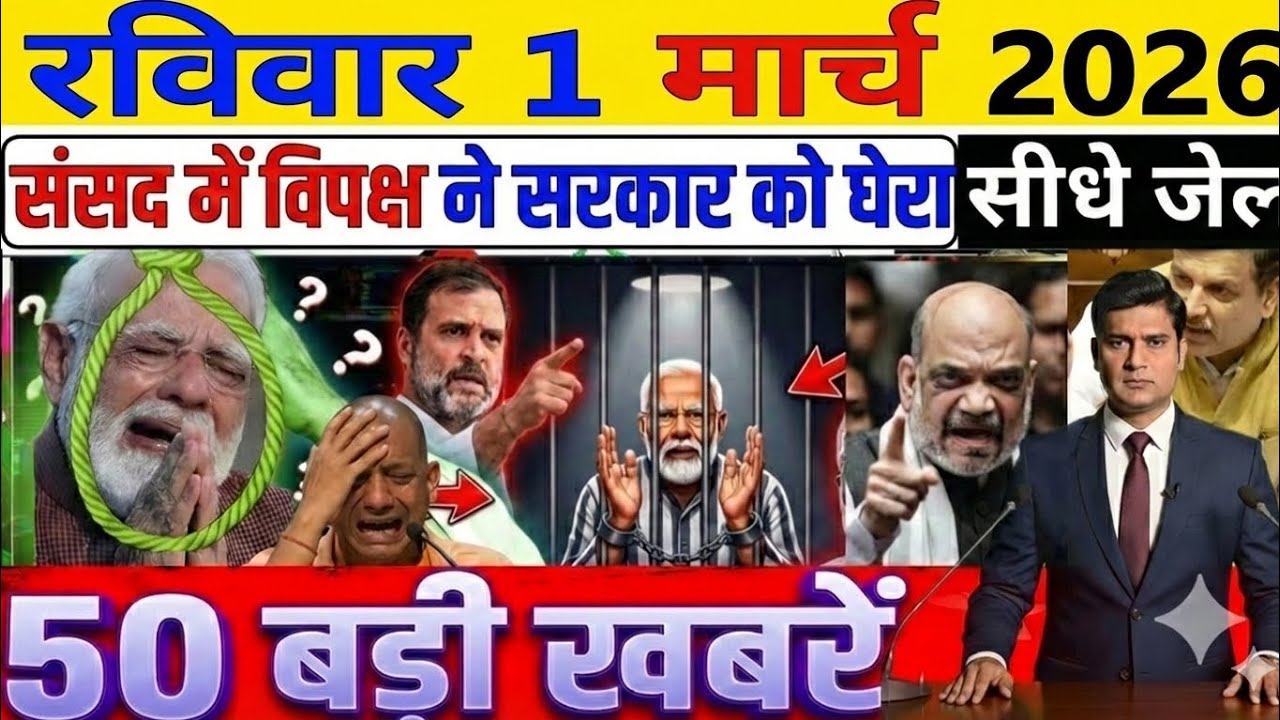 1 March 2026 । Aaj Ki 50 sabse badi khabrein । Breaking News Today । Ravish Kumar Prime Time 