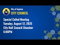 City Council Special Called Meeting - August 12, 2025