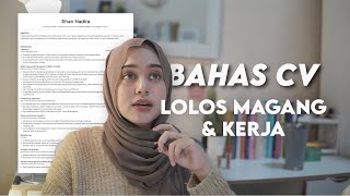 Bongkar CV Pertamaku! | TIPS BUAT CV LOLOS screenshot 5