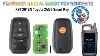 #TOYOTA #FORTUNER #INNOVA #SMART #XM38  KEY KO #GENERATE KAISE #KAREN #XHORSE KEY #TOOL #MAX PRO SE