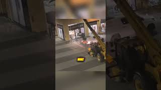 Gang Uses Telehandler to Steal ATM
