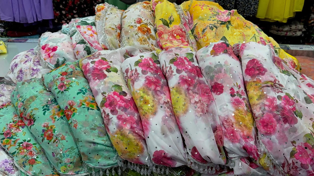 নতুন ডিজাইনের ক্যাপ/কাপ্তান হাতার ঈদ স্পেশাল গাউন | Designer floral gown collection at craziest sale