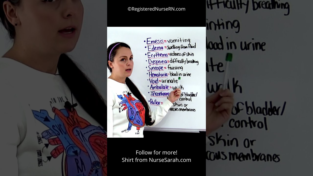 Nursing Medical Terms You'll Want to Know