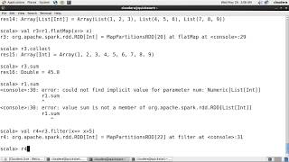 Word count program using Spark