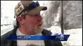 Ice coats, collapses power lines in southern Lancaster County