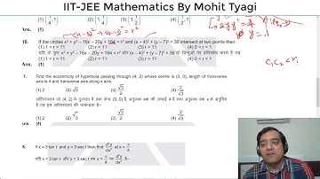 #-2-IIT-JEE-Mains-2019 9th-January-2nd-Shift-Paper-solution-mathematics by Mohit Tyagi