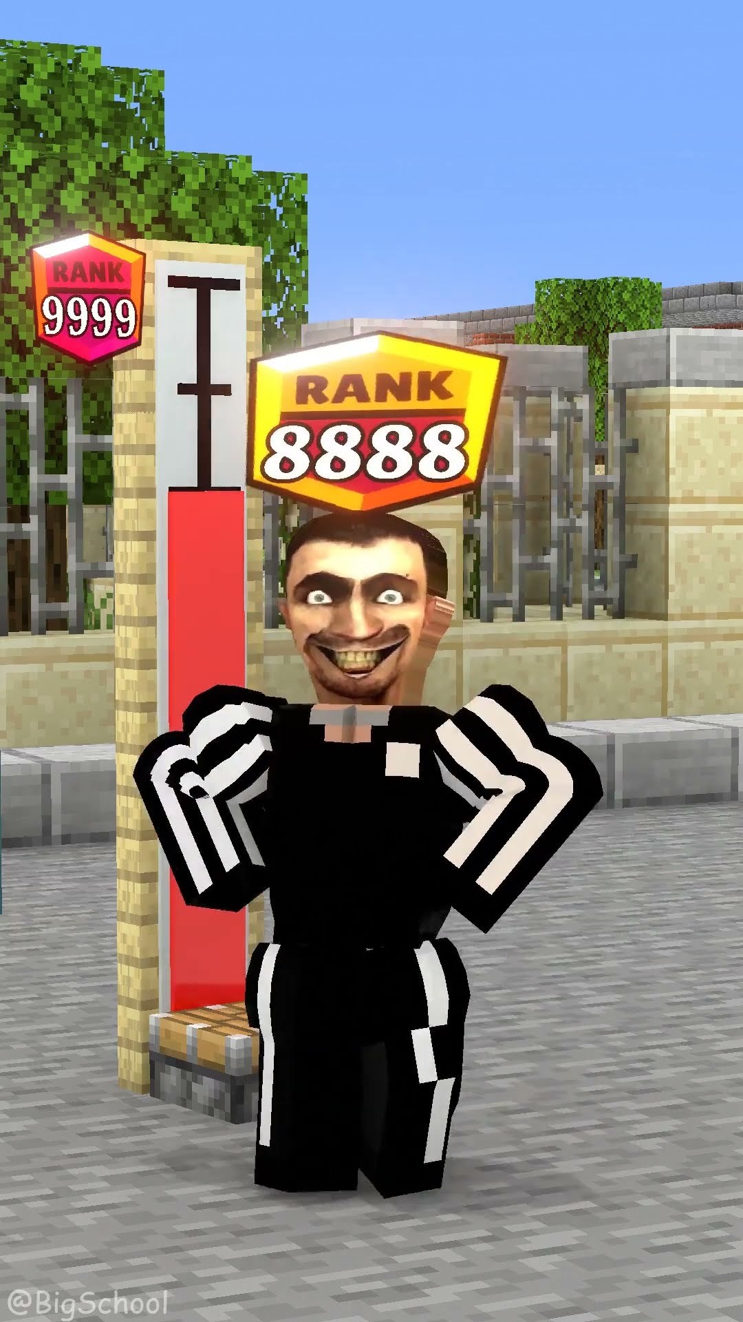 Help Herobrine reach rank 9999 to punish bad Skibidi! ?