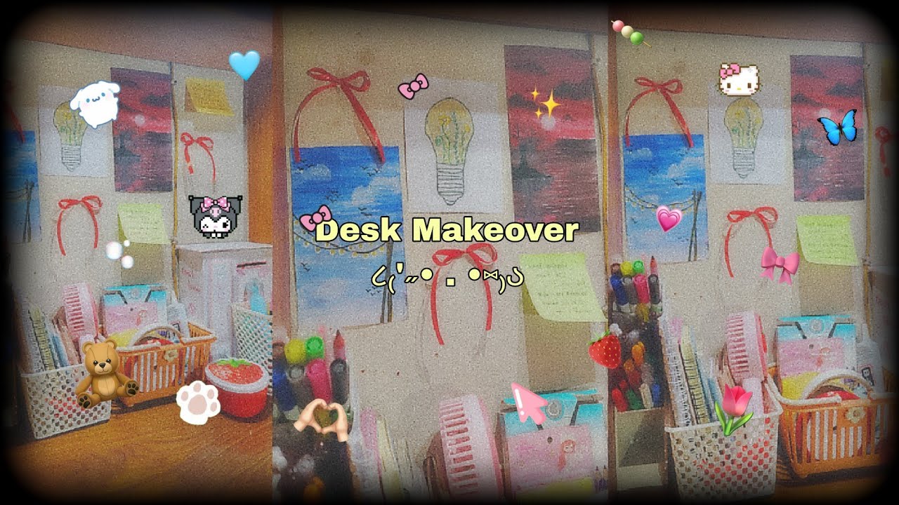 Desk Makeover ૮₍'˶• . •⑅₎ა🌷❄️ | Aesthetic cozy Pinterest | Zubi's World | #bangladesh #foryou #cozy
