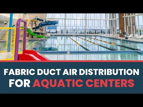 Fabric Duct for Aquatic Centers | Mylan Park, USA (FabricAir)