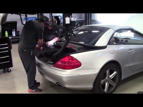 how to fix convertible top on mercedes benz sl