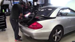 how to fix convertible top on mercedes benz sl