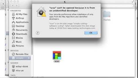 Install Simple Cutting Software X (2015) on MacOS / OSX