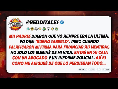 Mis padres dijeron que yo siempre era la última. Yo dije: "Bueno saberlo". Pero cuando...