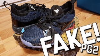 Fake Paul George Pg 2 Playstation Nike Shoes Unboxing From Dhgate Com Youtube