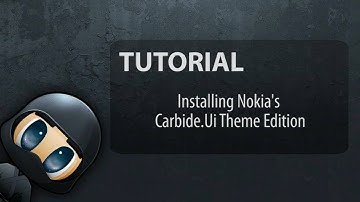 Nokia Carbide Tutorial: Installing Nokia Carbide Ui Theme Edition
