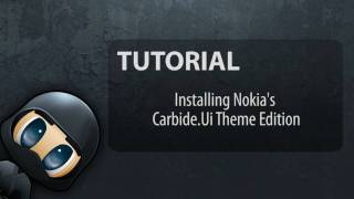 Nokia Carbide Tutorial: Installing Nokia Carbide Ui Theme Edition