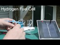Solar powered hydrogen fuel cell demo