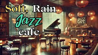 Rainy Night Relaxing Jazz | Smooth Jazz | Coffee Shop | Cafe Music | 4K Cozy Coffee | Instrumental