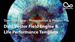 Dual Vector Field Engine &Life Performance Template | TouchDesigner Presentation & Project File