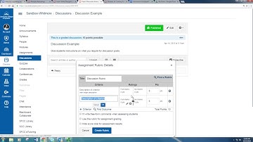Adding Rubrics to a Graded Discussion in Canvas
