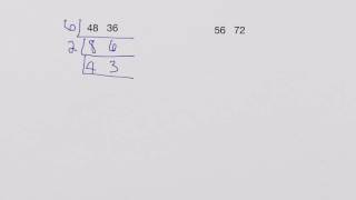 Greatest Common Factor (GCF) - Ladder Method