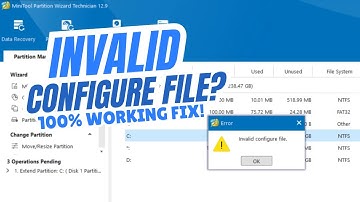 Invalid Configure File Error in MiniTool Partition Wizard | 100% Fix 2025