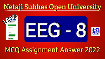 EEG 8 Assignment Answer 2022 NSOU
