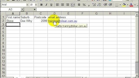 302208 - Creating a simple database using Microsoft Excel