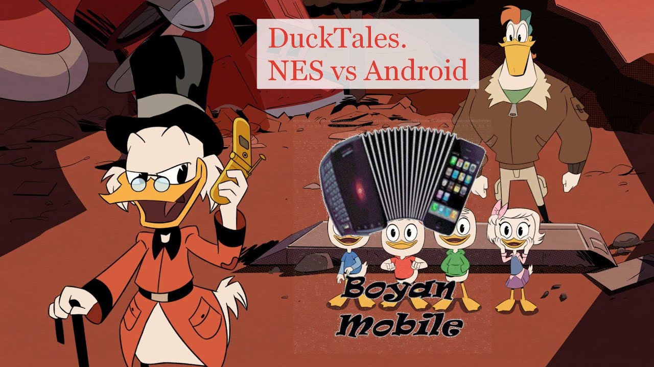 Игра DuckTales на NES и Remastered на Android.