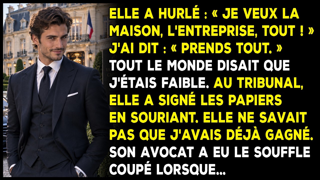 Un mardi soir comme les autres, mon épouse depuis quinze ans a posé les papiers du divorce sur le plan de travail de notre cuisine et m'a ordonné de quitter notre manoir. Debout dans cette pièce...