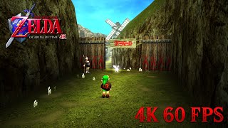 Zelda: Ocarina of Time 3D 4K - Let's Play Part 3 (Lost Woods and Kakariko Village) [60 FPS]