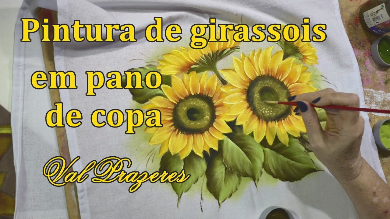 Pintura de girassóis