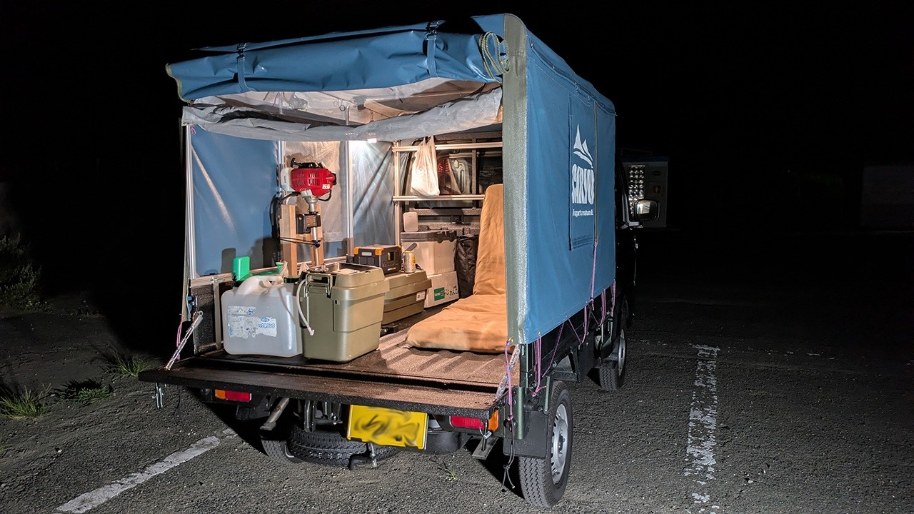 Кемпинг и рыбалка на кей-траке