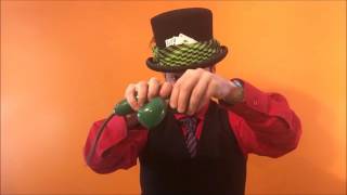 Balloon Twisting Lesson & Tutorial #69 Basic Shamrock