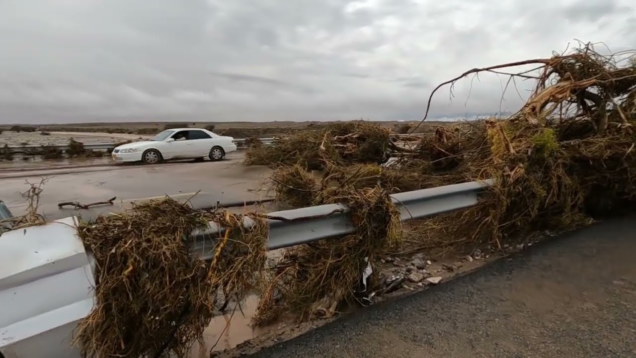 آثار الجراف التاريخي لفيضان سيل وادي بني خالد | 14/4/2024