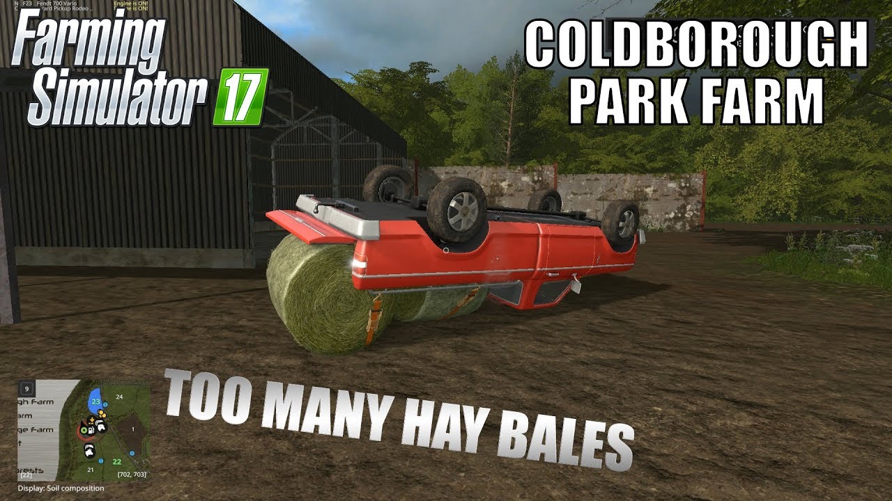 Coldborough Park Farm - Realistic Let's Play #9 - Hay Bales - Farming Simulator 17