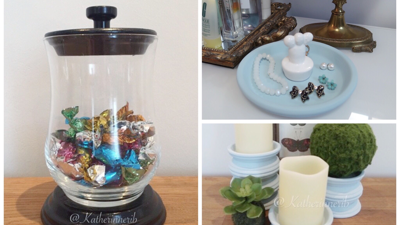 3 Diy usando pratinho de plantas- porta velas- porta bijouteria-bomboniere