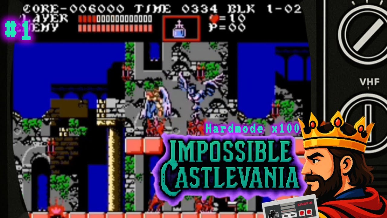 Castlevania III : Extreme Difficulty Kaizo ROMHack [ Episode 1 ]