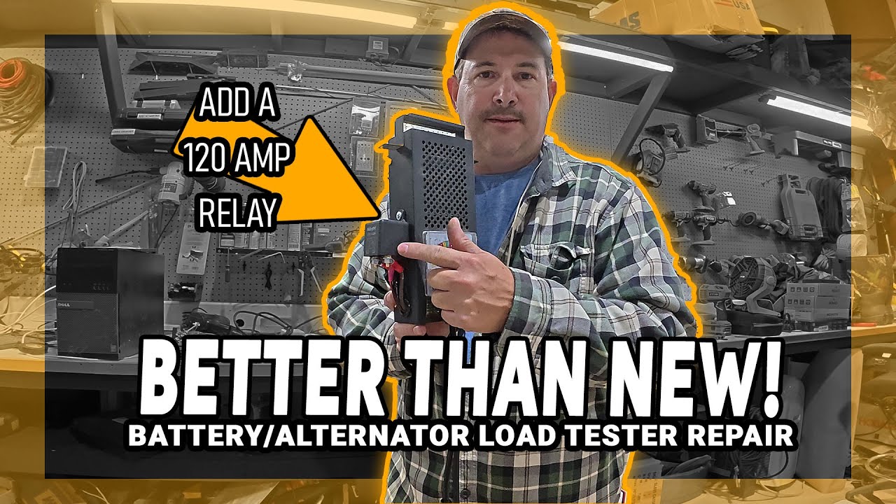 ✅ Best BULLETPROOF Battery Load Tester Switch Repair - Keep burning up the switch? Add a 120A Relay!
